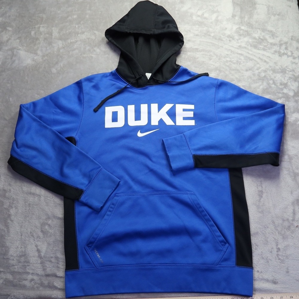 Nike Duke Blue Devils Therma-FIT Hoodie Men's S Blue Black Pullover Sweatshirt